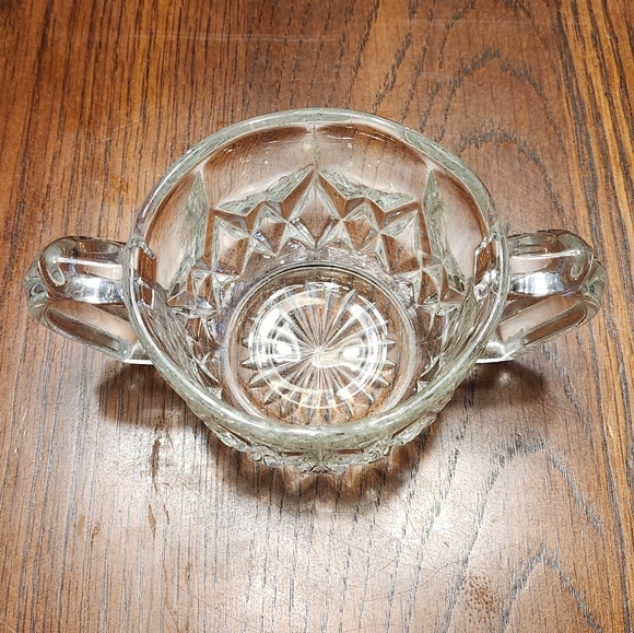 Vintage Bartlett Collins Etched Glass Footed Creamer and Sugar Bowl - Picture 13 of 16